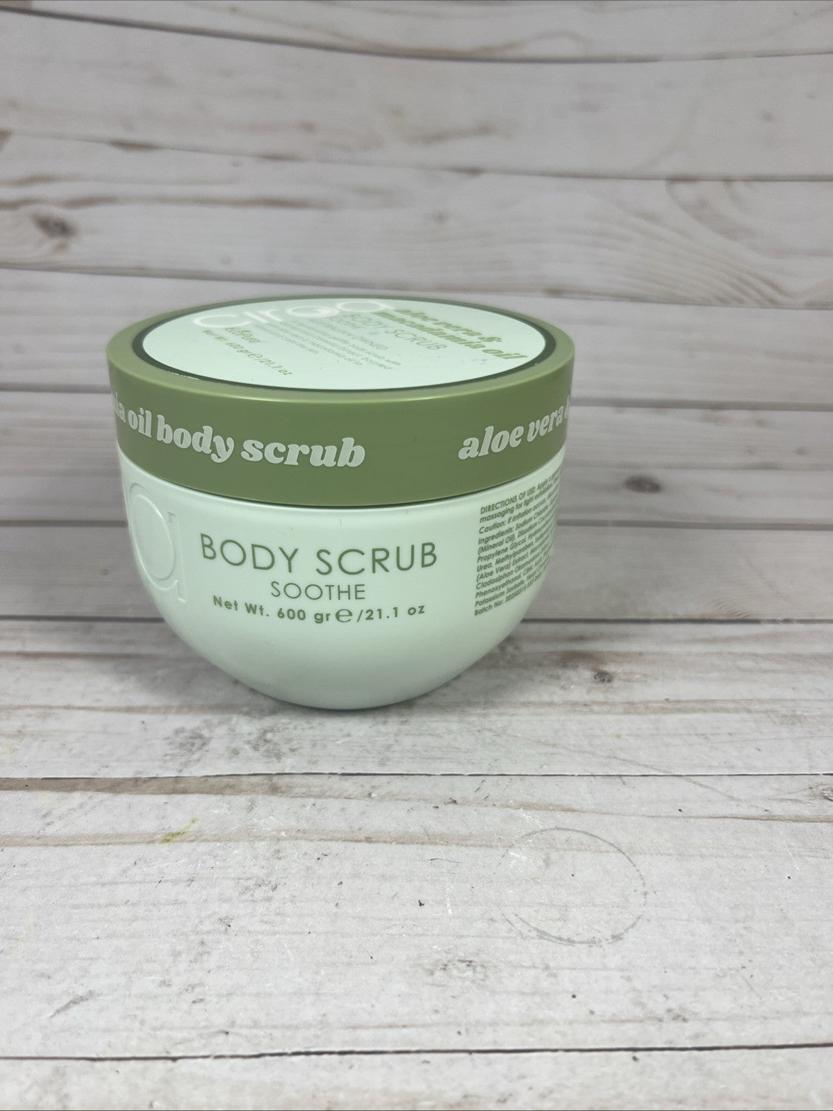Ciroa Aloe Vera & Macadamia Oil Body Scrub Soothe 21.1oz