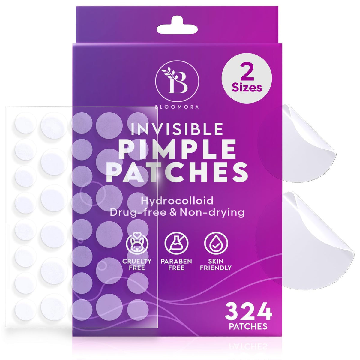 Invisible Pimple Patches for Face, 324 Count (8mm & 12mm)