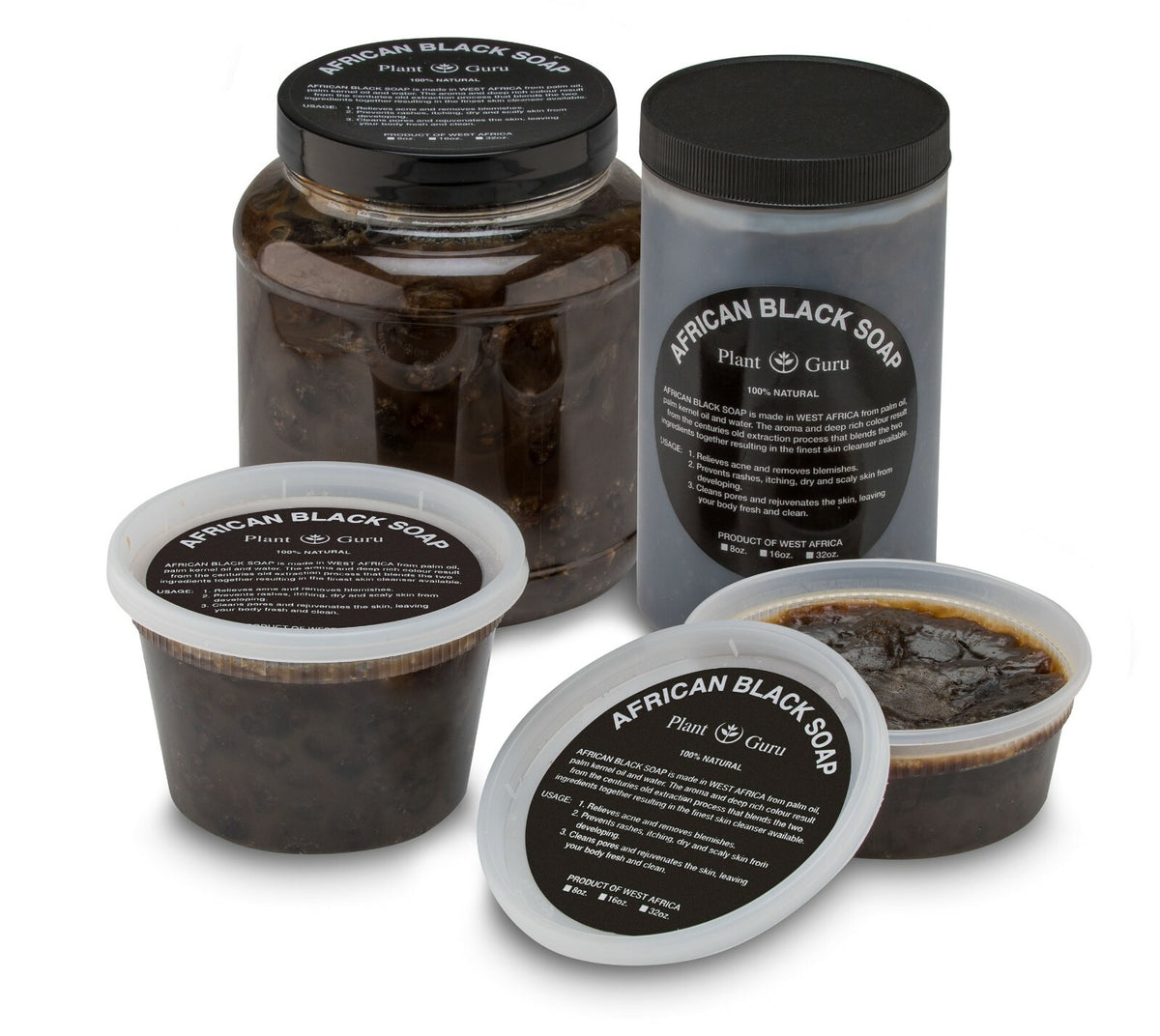 African Black Soap Paste with Essential Oils - Organic & Natural Skin Care
