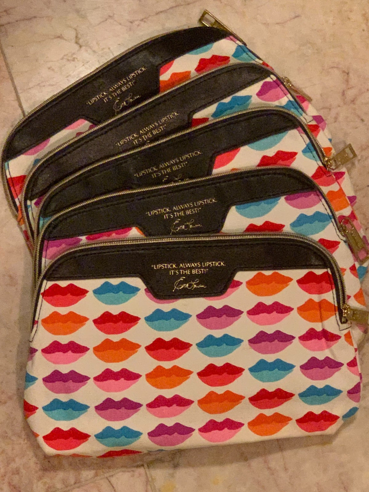 Set of 5 Cosmetic Makeup Bags - Unisex Travel and Storage Organizer