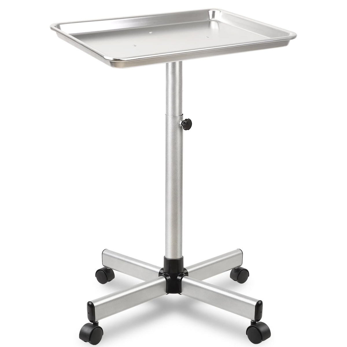 Tattoo Instrument Trolley Cart with Wheels and Adjustable Storage Tray