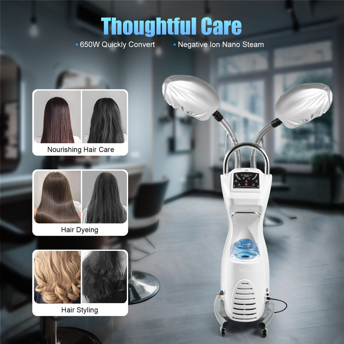 Hair Spa Steamer – 650W Ozone Salon Processor