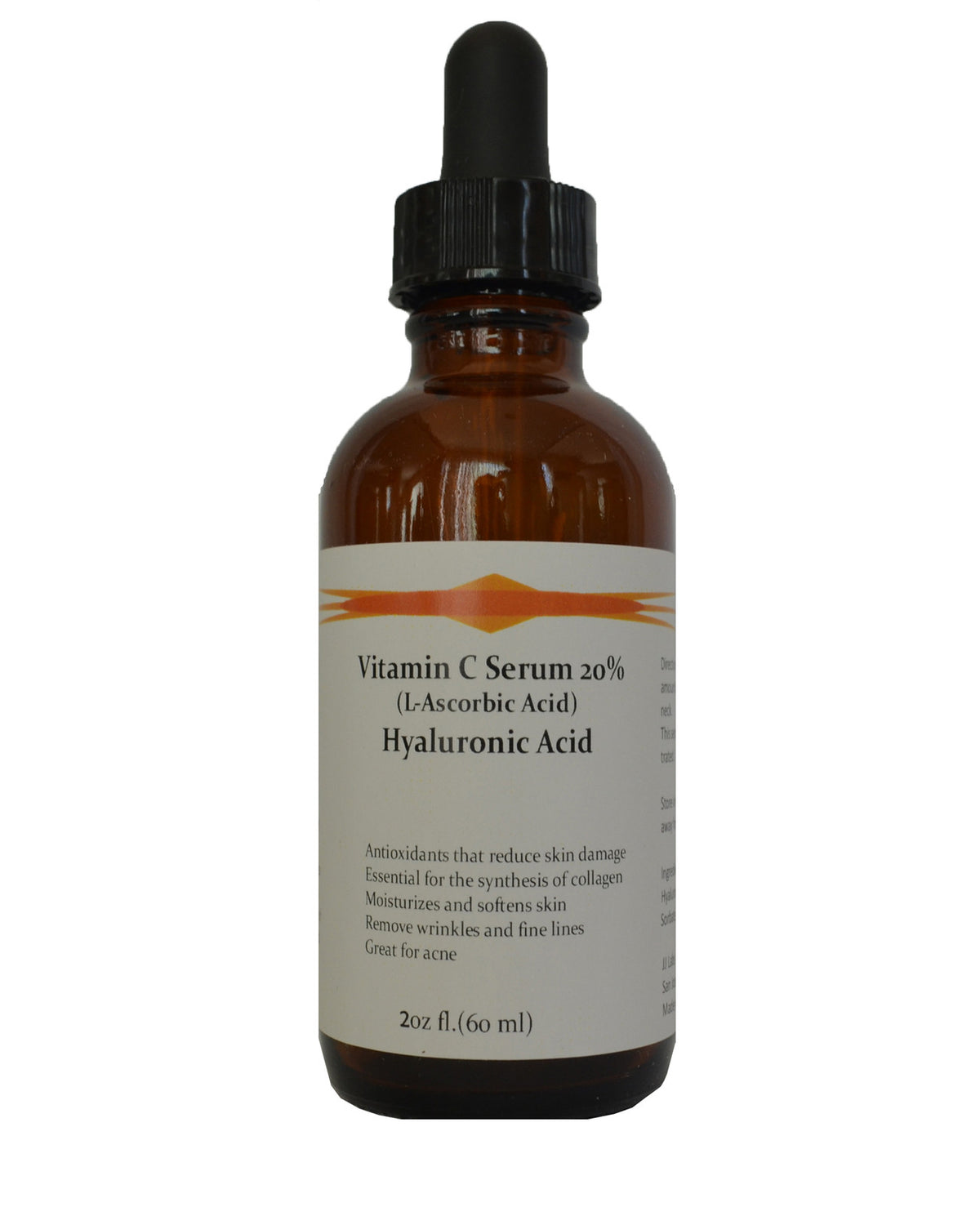 Vitamin C Serum 20% with Hyaluronic Acid - Anti-Aging Face Treatment 2oz