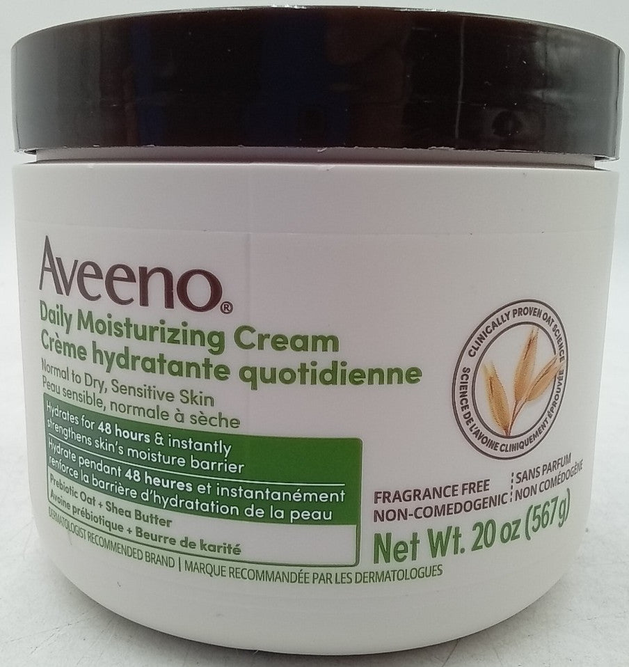 AVEENO Daily Moisturizing Cream Normal to Dry Sensitive Skin 20 oz