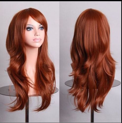 Long Curly Cosplay Wig 70cm Wavy Costume Party Hair Anime Wigs