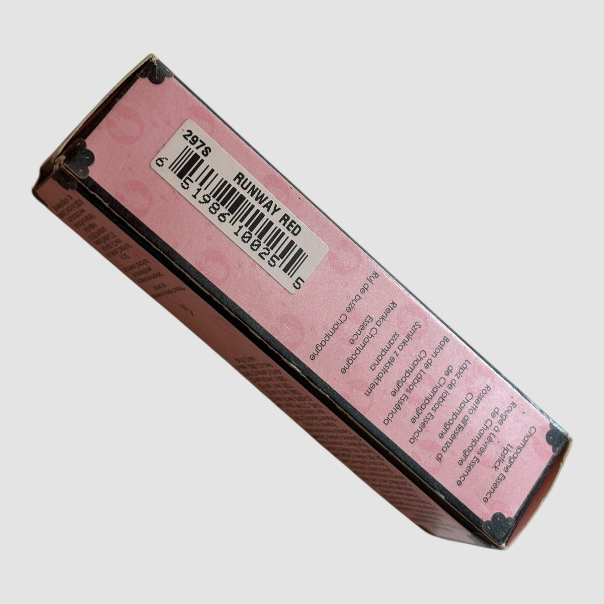 Lipstick in Runway Red - Champagne-Infused Luxury Lip Color 0.12 oz