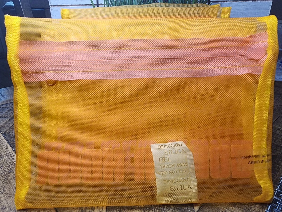 Set of 6 Mesh Makeup Bags for Cosmetics and Accessories 8x6 Inches