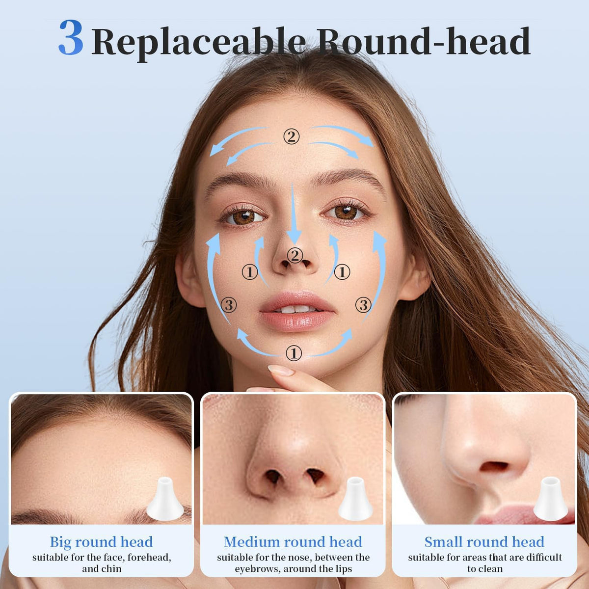 Blackhead Extractor with Camera - Pore Vacuum Remover for Face & Skin Care