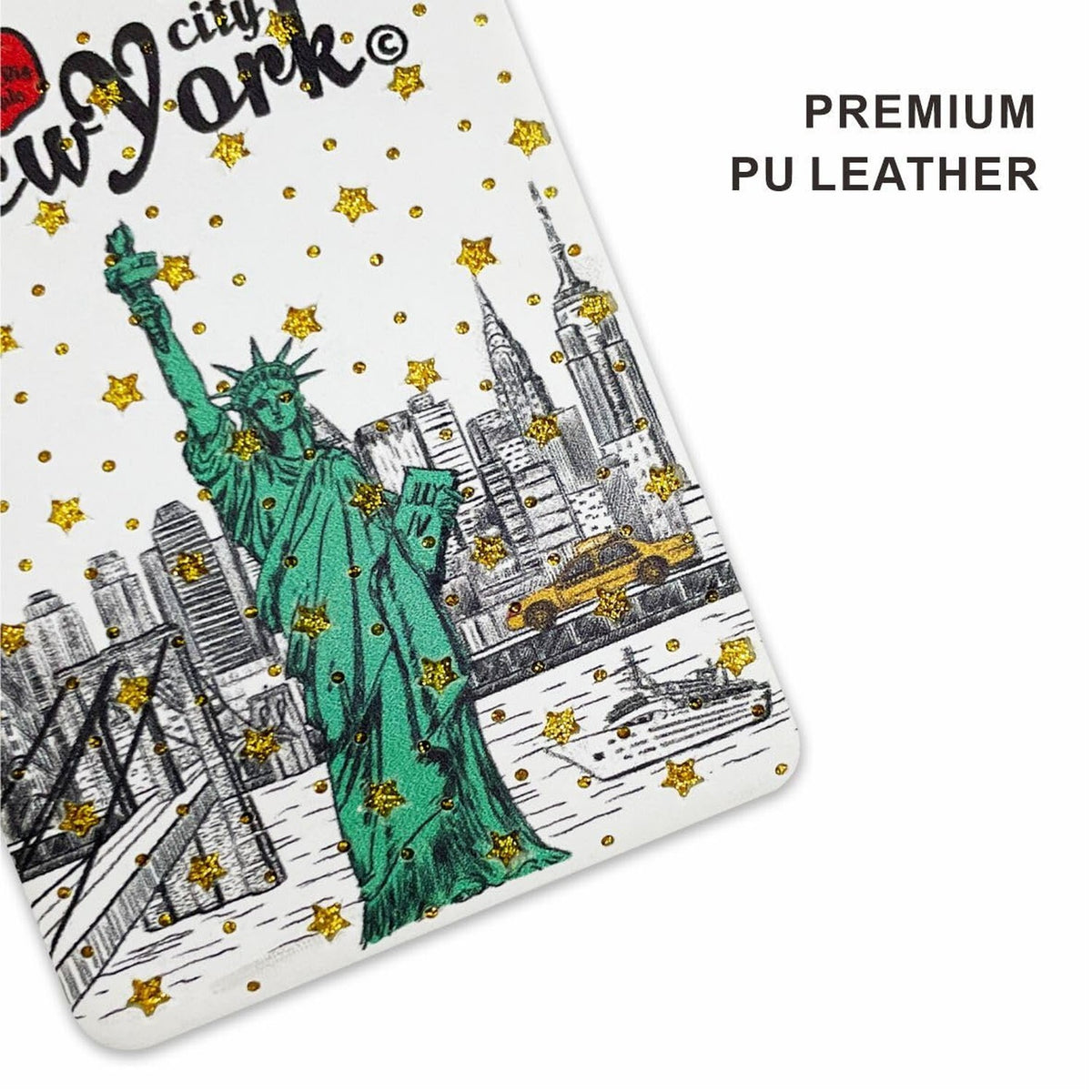 Girls & Women Elegant New York Souvenir Travel Mirror - Compact Hand Mirror