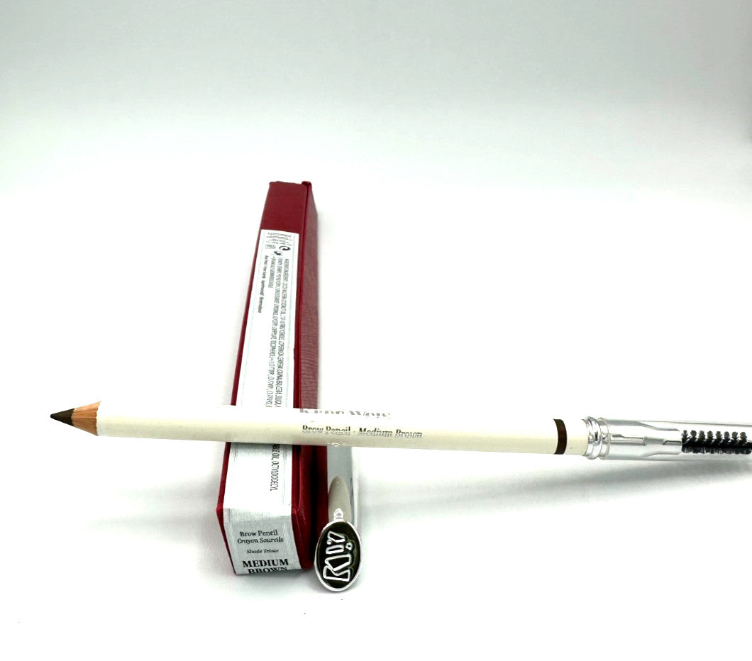 Brow Pencil Medium Brown - Natural Eyebrow Makeup, 0.038 oz