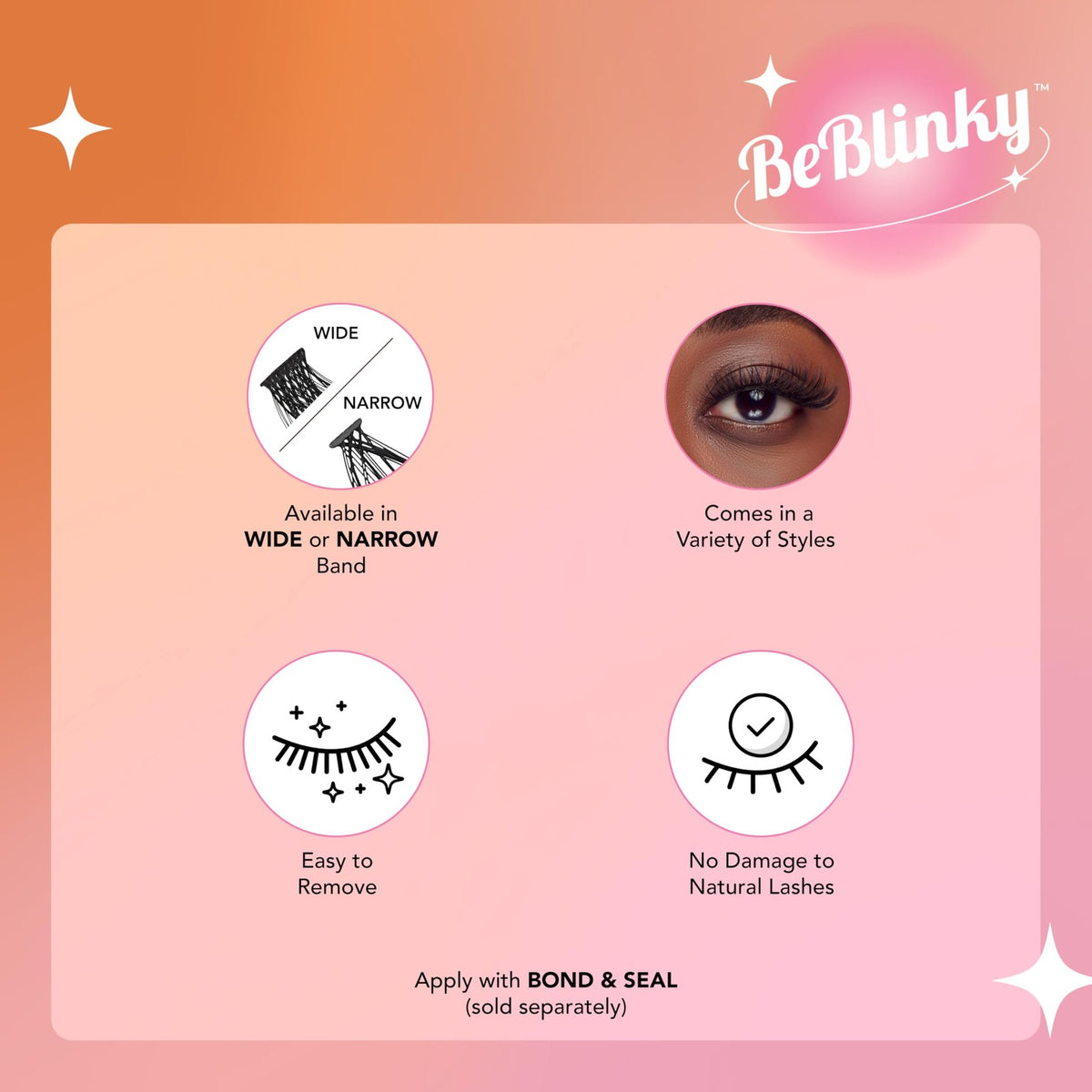False Eyelash Extension Kit 72 Clusters for Natural & Glam Looks