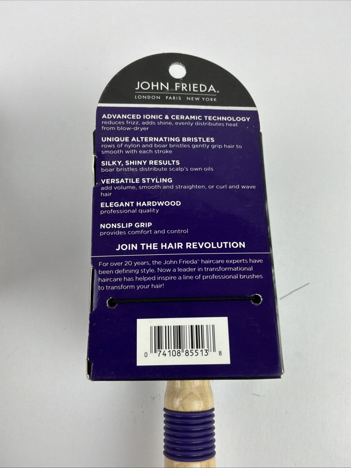 John Frieda Frizz Ease Hair Styling Round Brush - Boar Bristle & Thermal