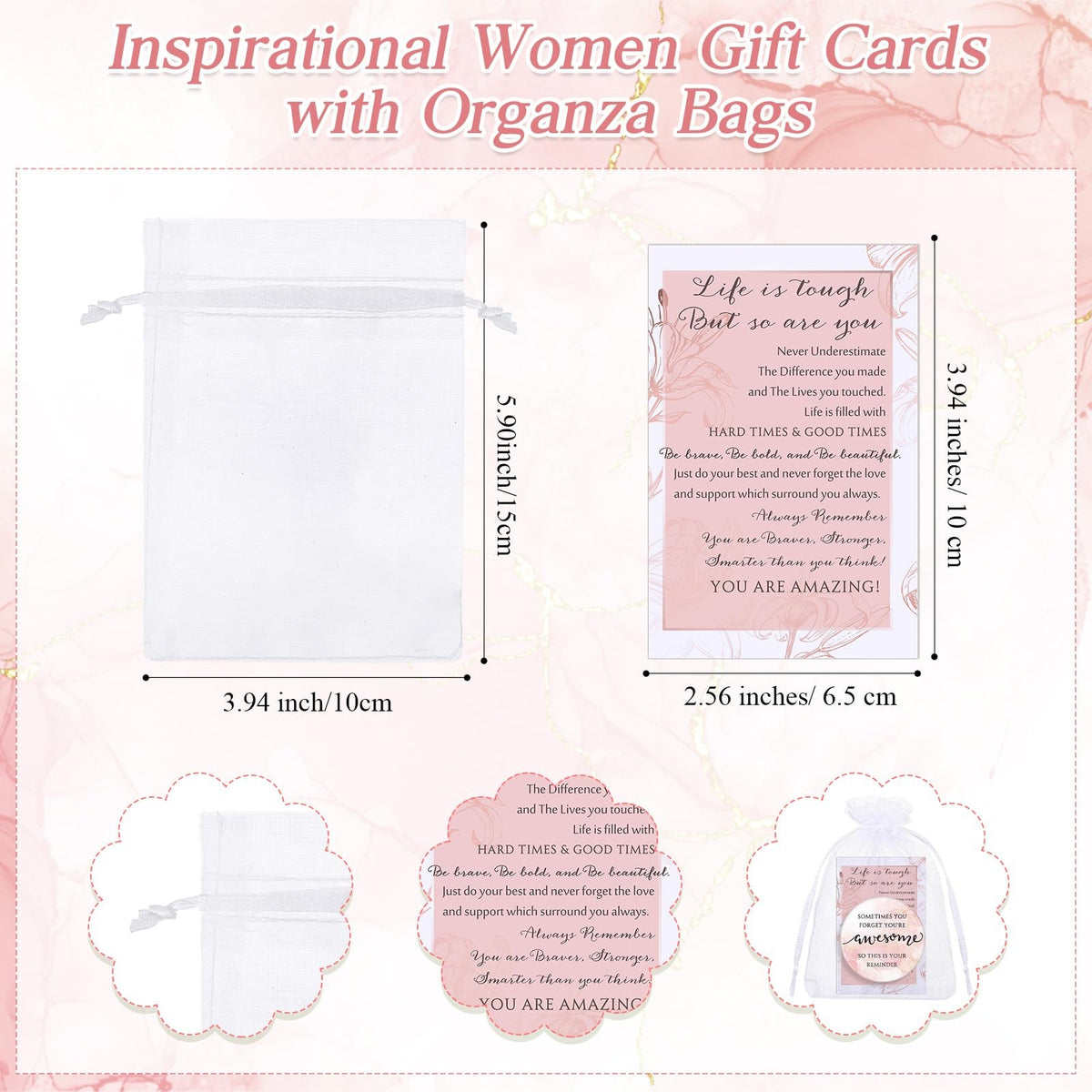 50 Pieces Sunflower Religious Inspirational Mini Pocket Compact Mirrors