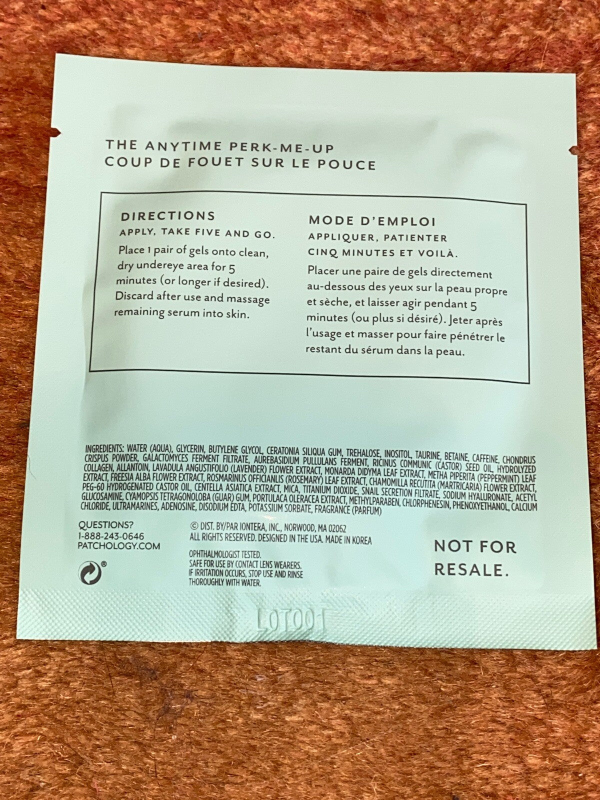 Rejuvenating Eye Gels with Caffeine - 1 Pair for Dark Circles & Puffiness