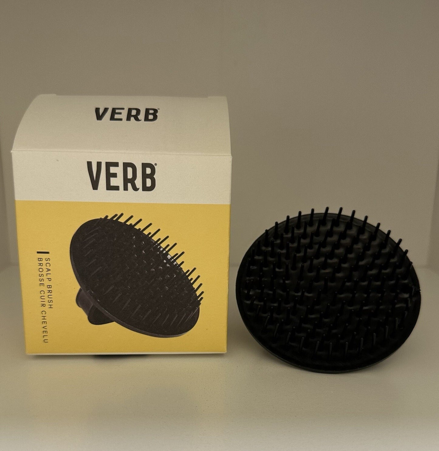 Verb Hair Care Scalp Brush - Black, Gentle Scalp Exfoliation Tool