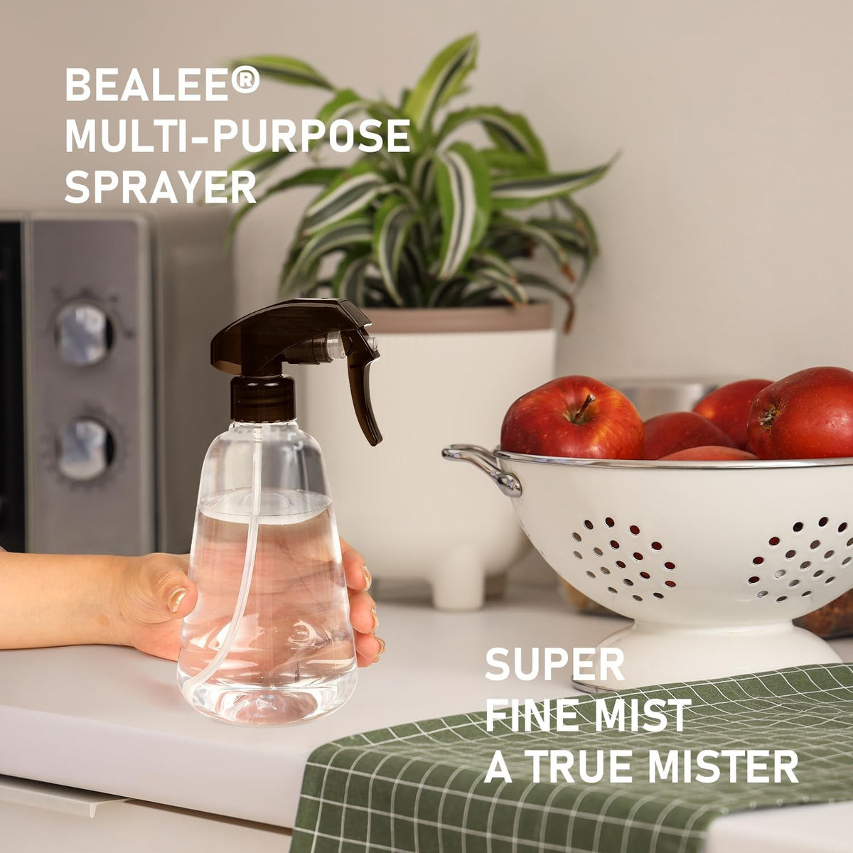 16oz Fine Mist Spray Bottle Pack for Gardening, Hair & Cleaning