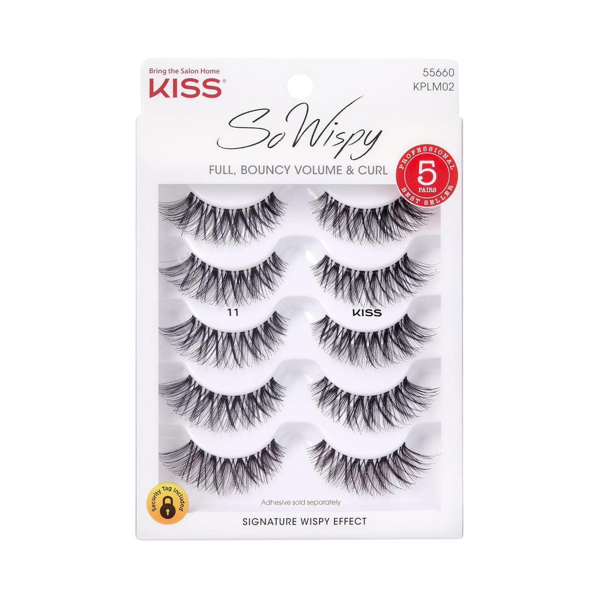 False Eyelashes 12mm Clusters - Reusable Wispy Lash Set, 5 Pairs