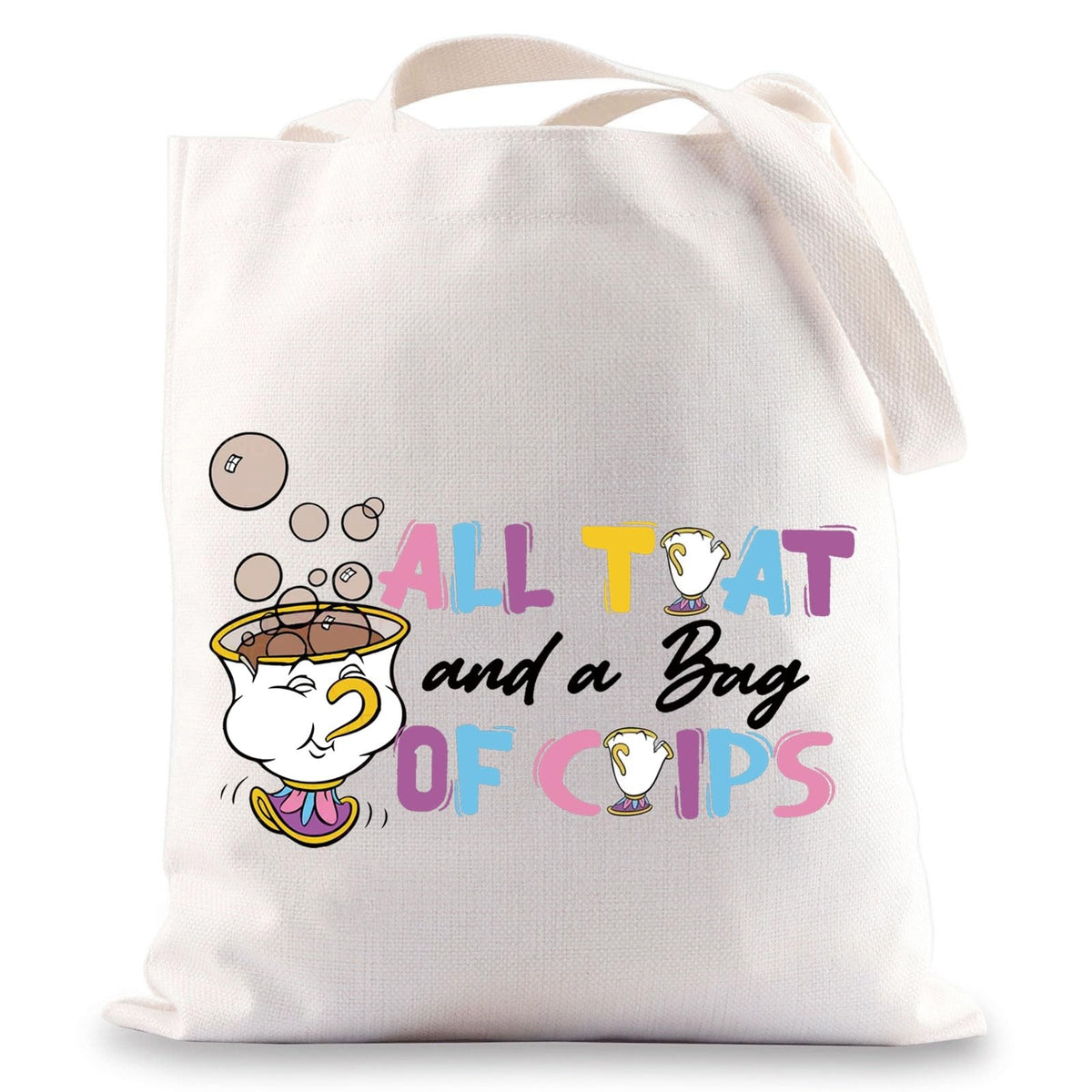 Mrs. Potts and Chip Makeup Bag - Medium Cosmetic Travel Pouch
