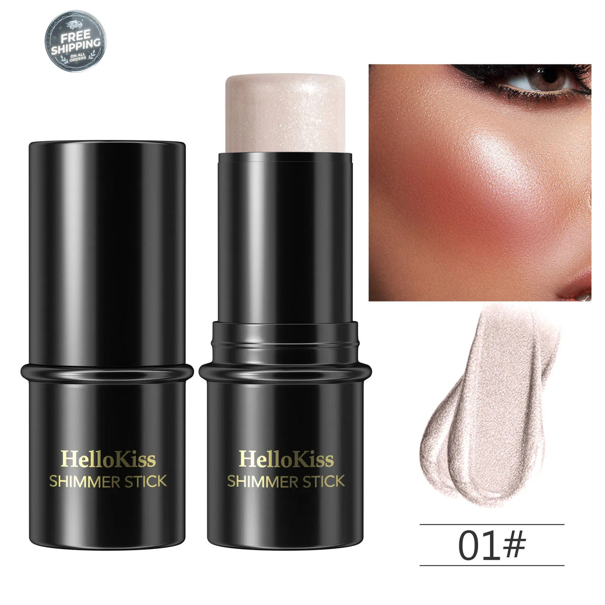Long Lasting Face Contouring Bronzer Stick with Blusher & Concealer