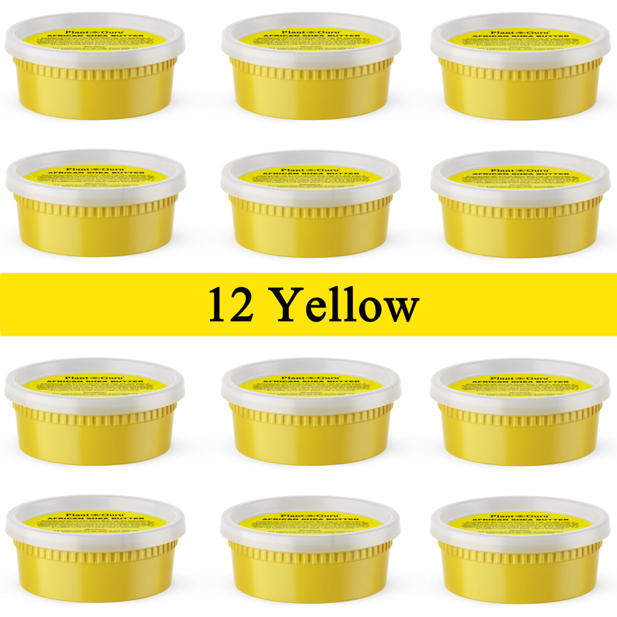 12 Pack African Shea Butter 8 oz - Pure Raw Unrefined