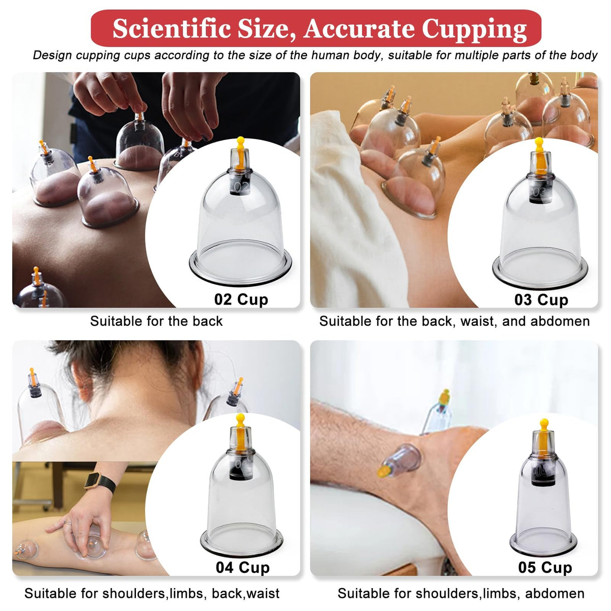 Cupping Therapy Set with 19 Cups for Massage & Muscle Relief - Blue