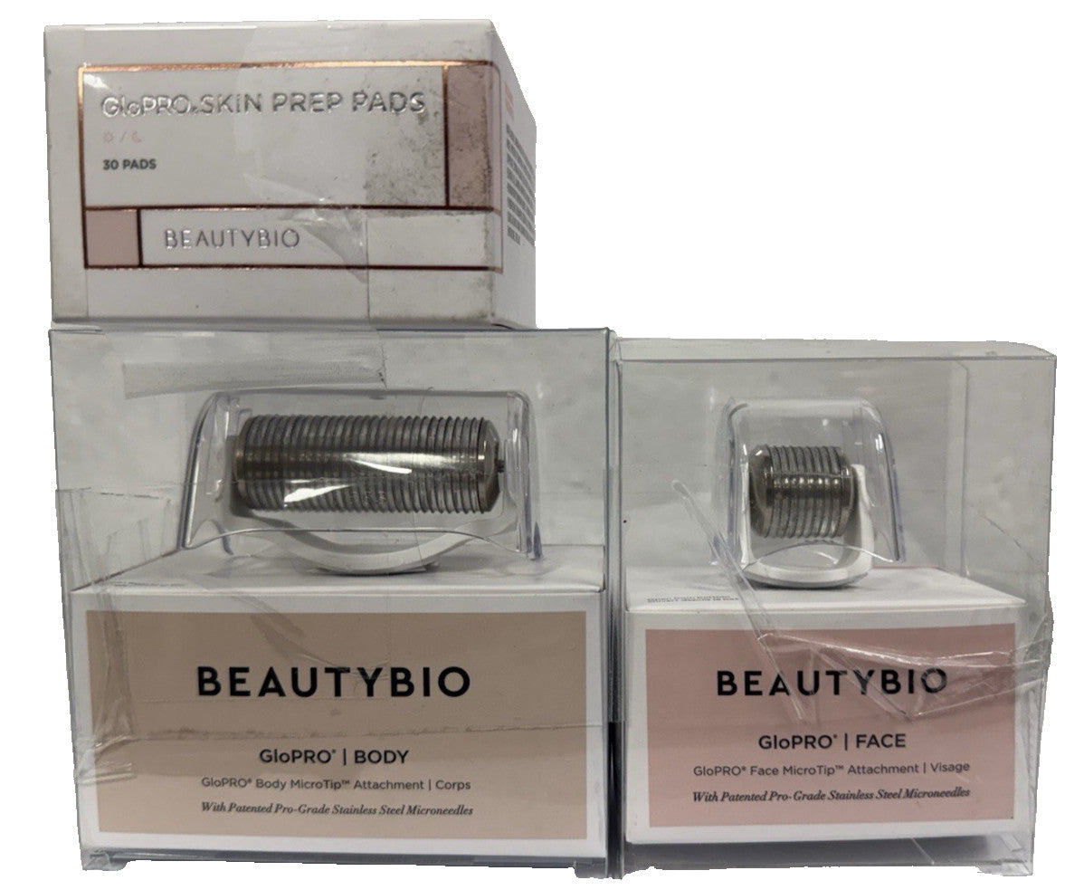 Micro Tip Attachments & Skin Prep Pads for Body & Face - BeautyBio GloPro