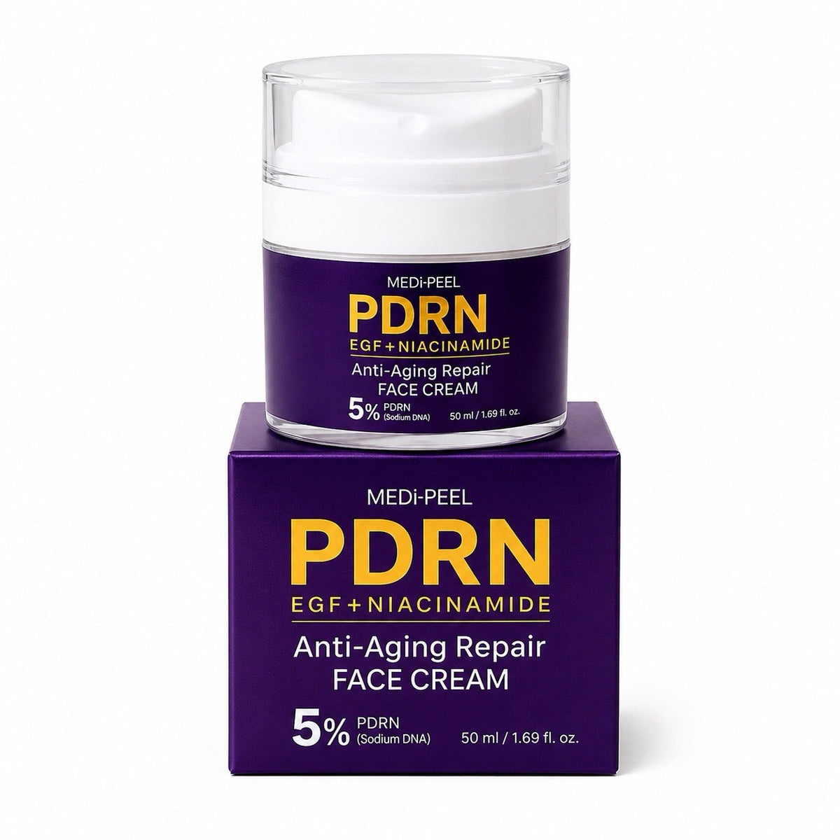 2 Pack PDRN Face Cream - Hydrating Skin Care with Collagen & Hyaluronic Acid