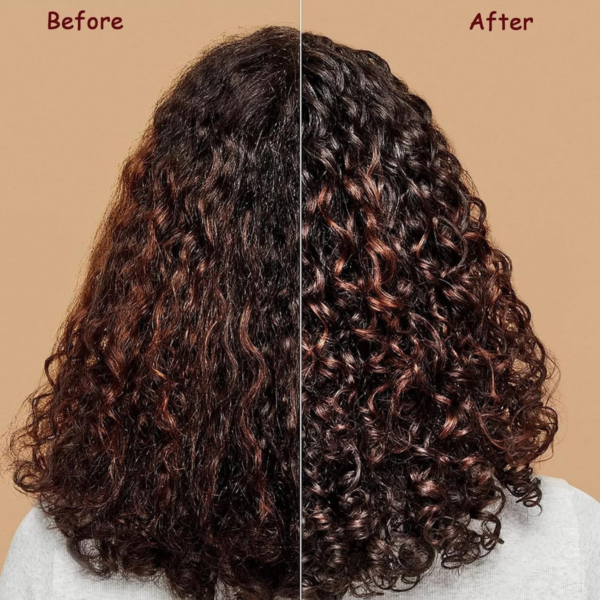 Ergonomic Curl Defining Hair Brush for All Hair Types - Gentle & Lightweight Purple