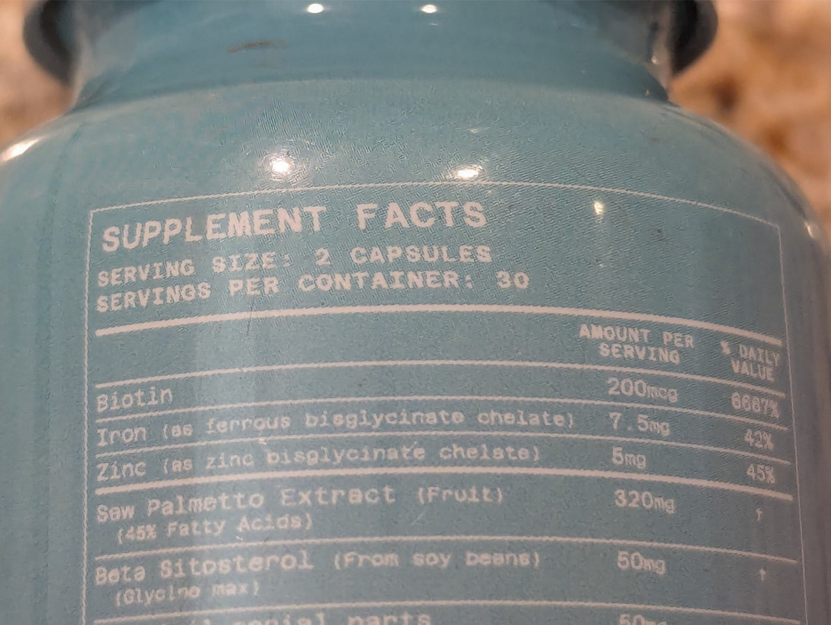 DHT Blocker Hair Growth Supplement 60 Capsules