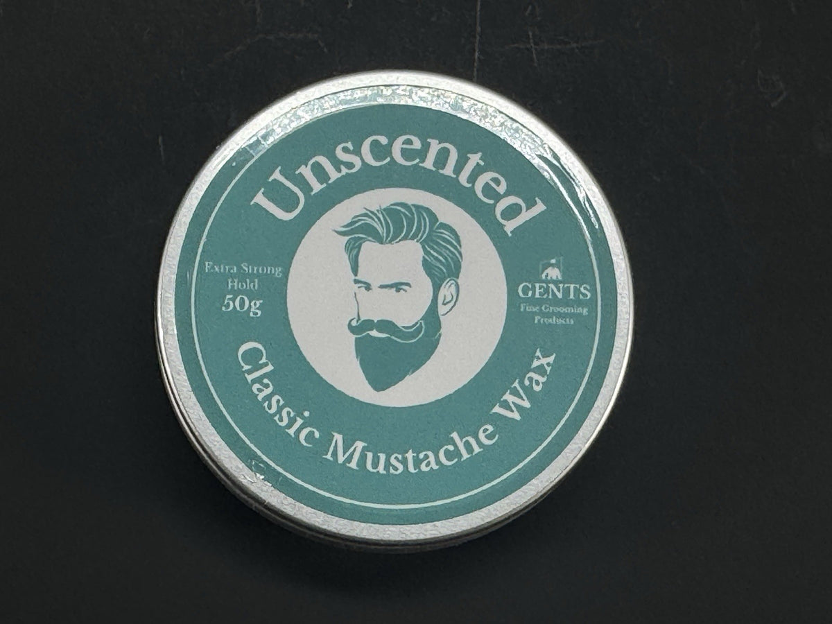 Unscented Mustache Wax with Strong Hold - Travel Size 1.7oz Grooming Styling