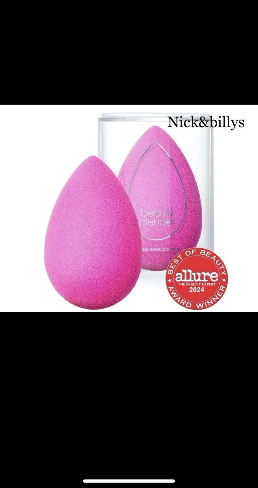Pink Makeup Sponge Applicator - Beautyblender Original Latex-Free Blending Tool