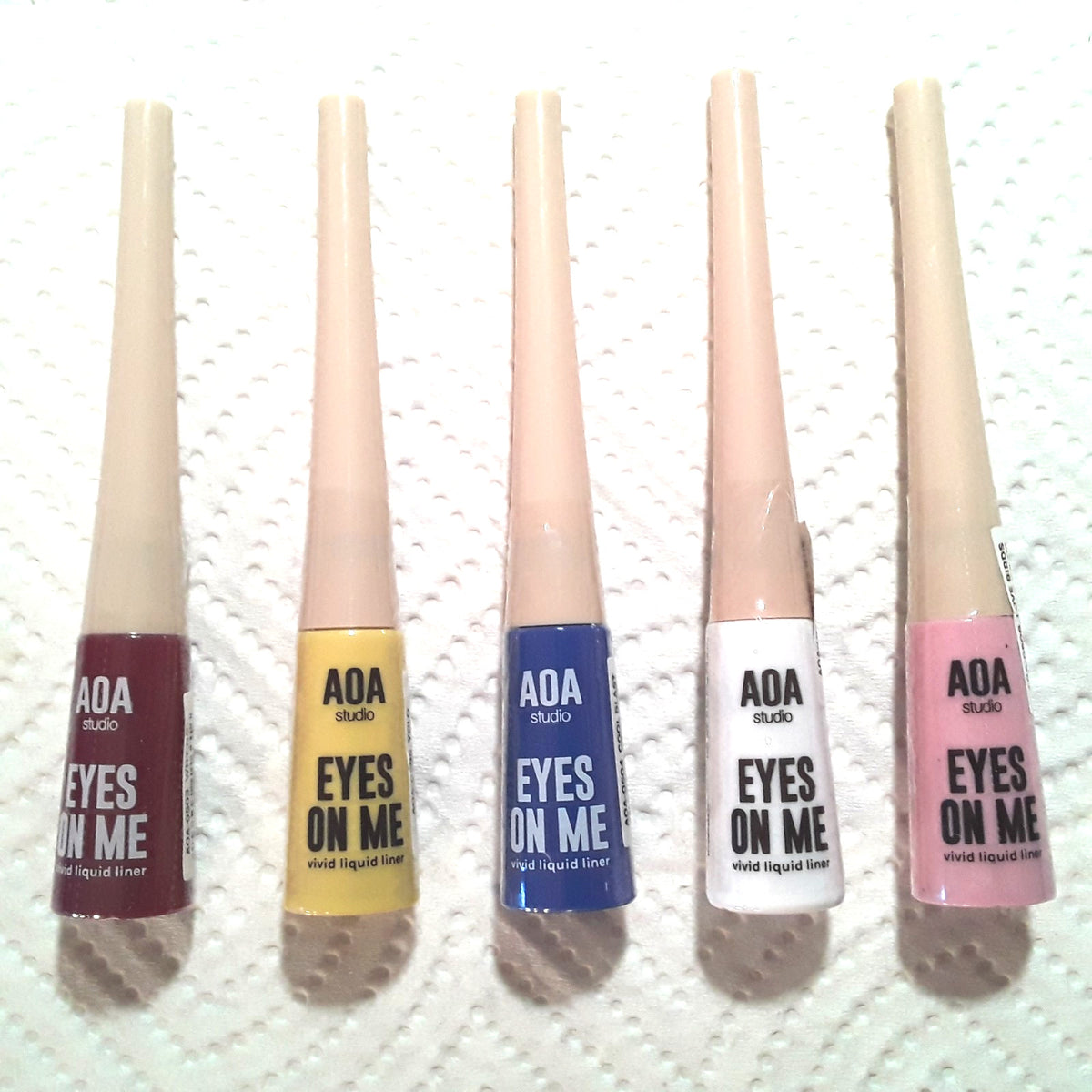 Liquid Eyeliner Set of 5 Bold Colors - Longlasting & Smudge Proof