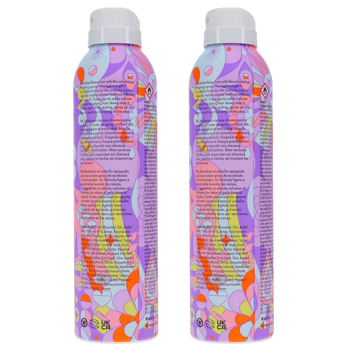 Volumizing Hair Spray for Long-lasting Bounce - 5.3 oz Dual Pack
