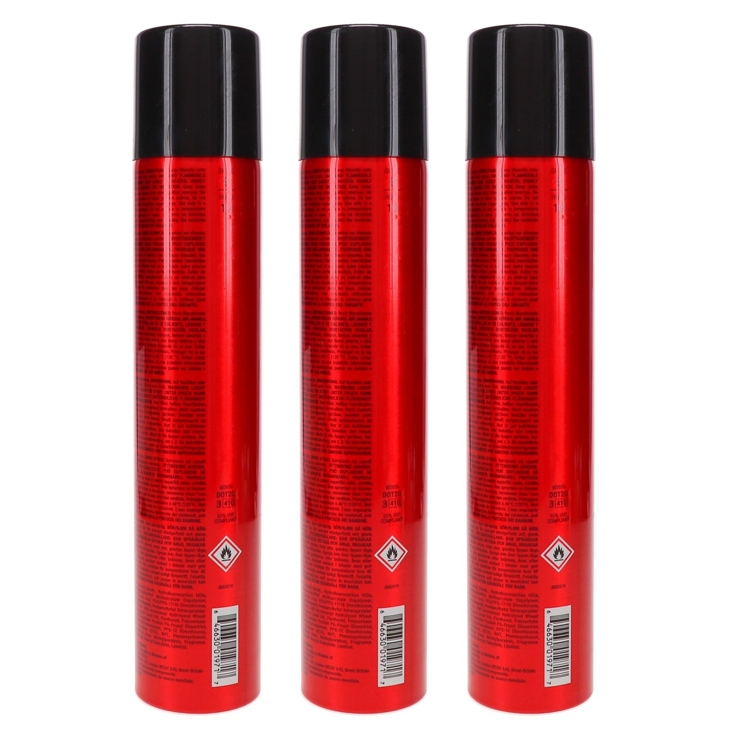 Professional Heavy Hold Hairspray - 9 oz, 3 Pack - Long Lasting, Humidity-Resistant Styling Spray