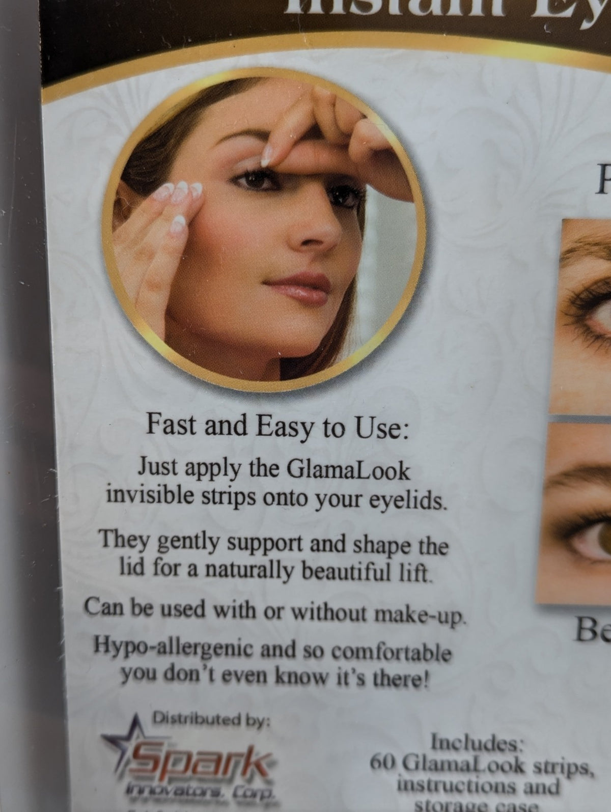 Glamalook Instant Eye Lift Strips - 300 Pack for Tighter, Youthful Eyes
