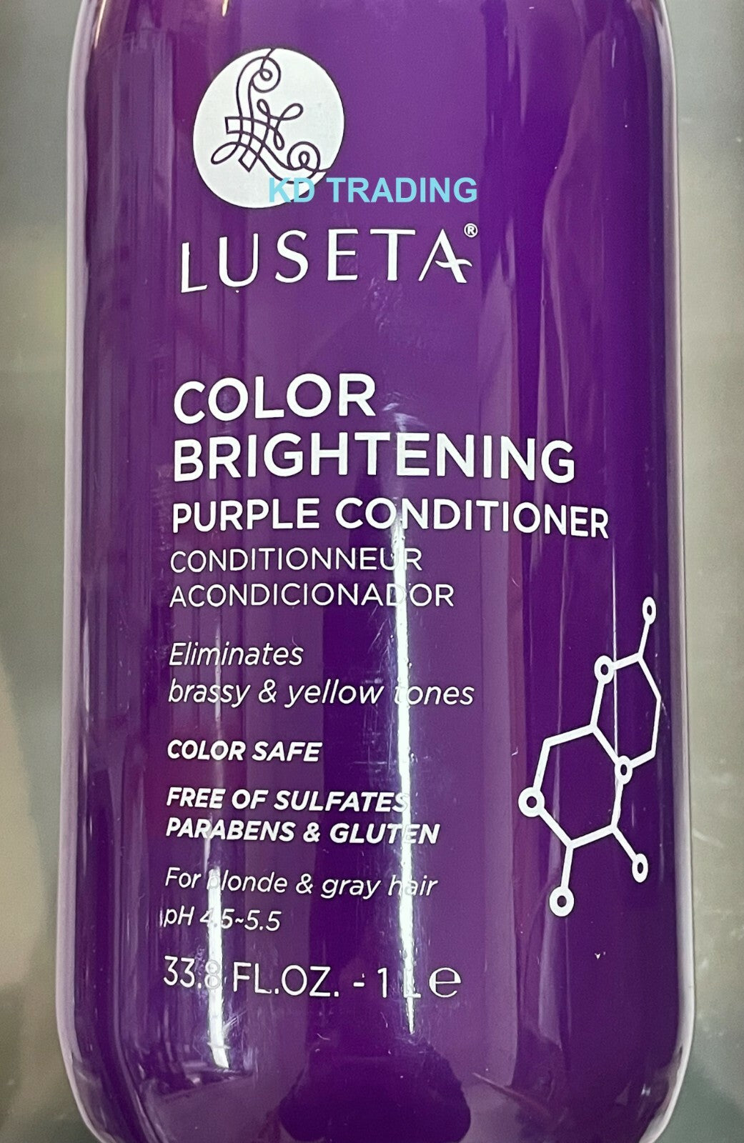 Purple Brightening Hair Conditioner for Blonde & Gray Hair - Detangles & Softens