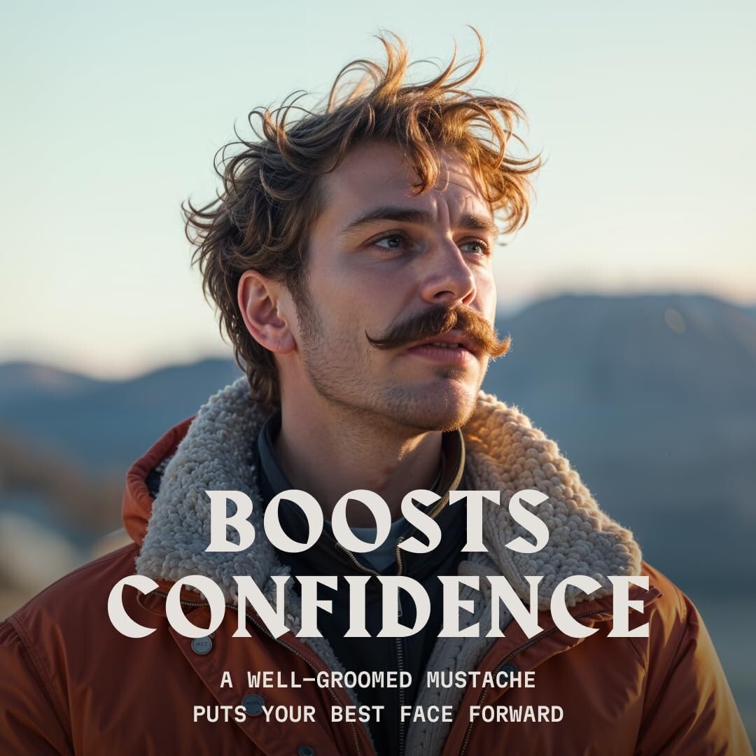 Strong Hold Mustache Wax Tin 1.7Oz Fragrance-Free Travel Grooming