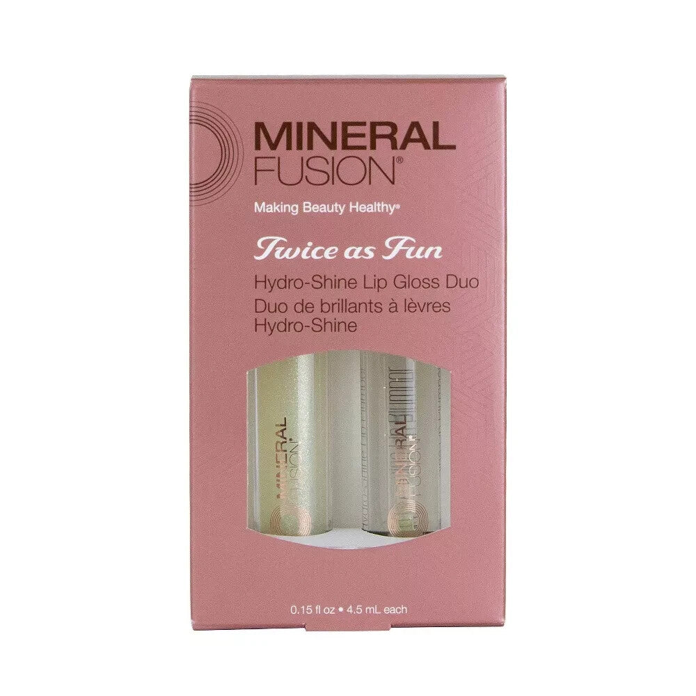Mineral Fusion Lip Gloss Duo - Hydroshine & Plumping Shades, 0.15 fl oz
