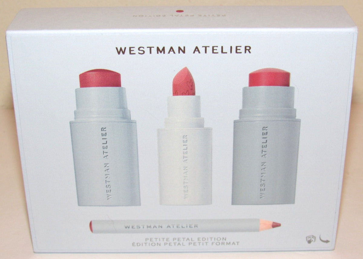 Westman Atelier Petite Petal Travel Makeup Set - Highlight, Lipstick, Blush & Lip Liner