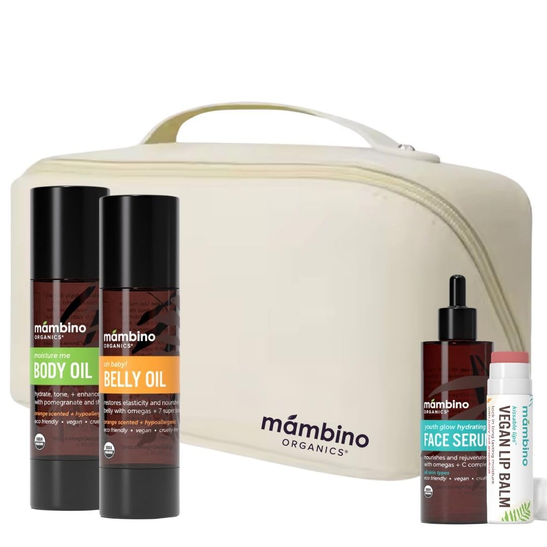 Pregnancy Skin Care Kit - Nourishing Body Oil & Hydrating Serum for Expectant Mothers
