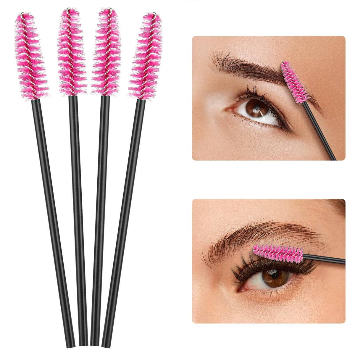 Disposable Mascara Wands 500 Pack for Eyelash Separation & Extension
