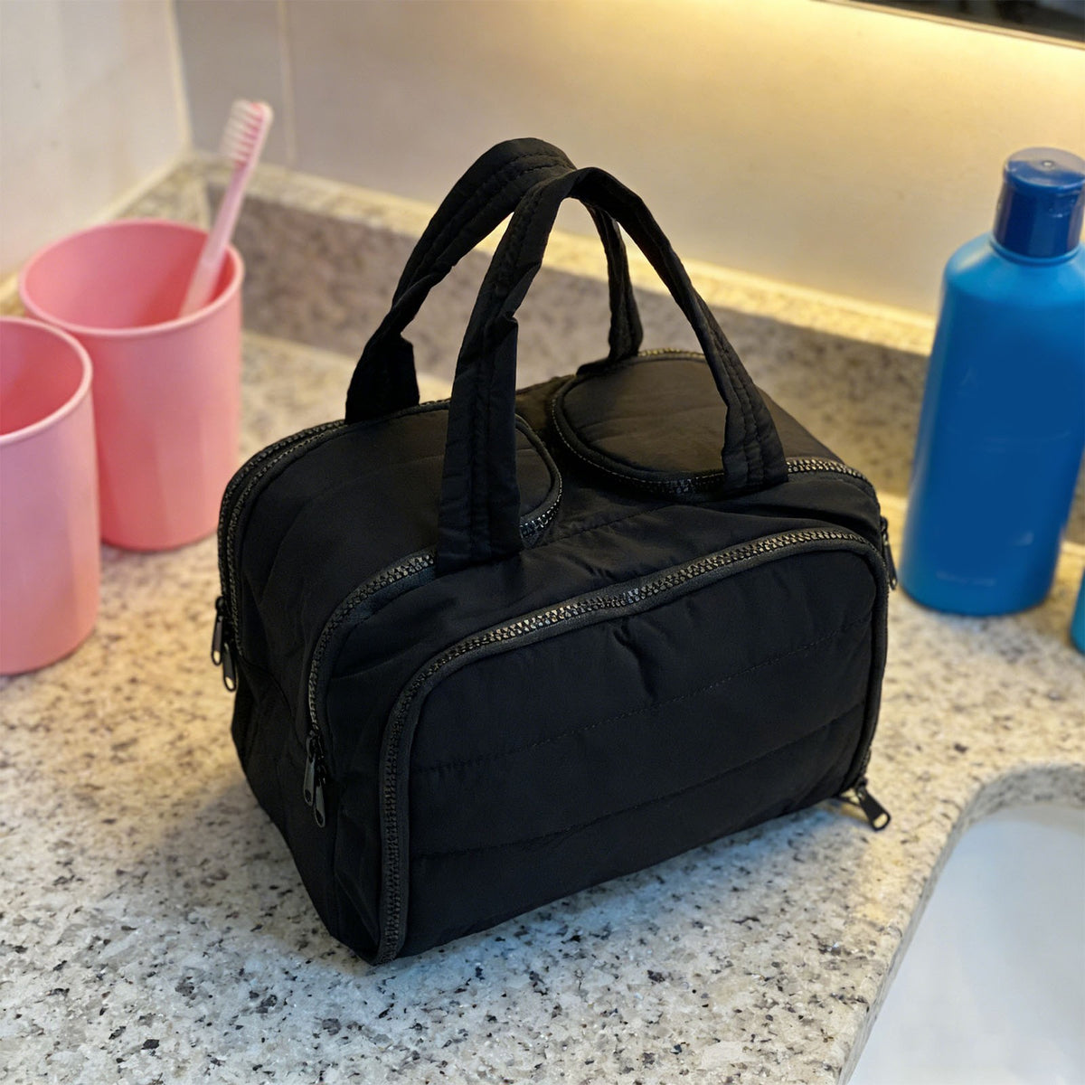 Women Waterproof Makeup & Toiletry Travel Organizer Bag