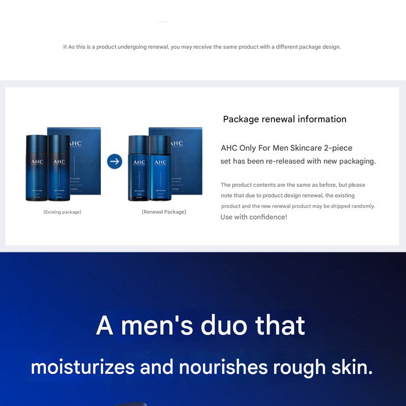 Men's Skincare Gift Set - Hydrating Toner & Emulsion in Box
