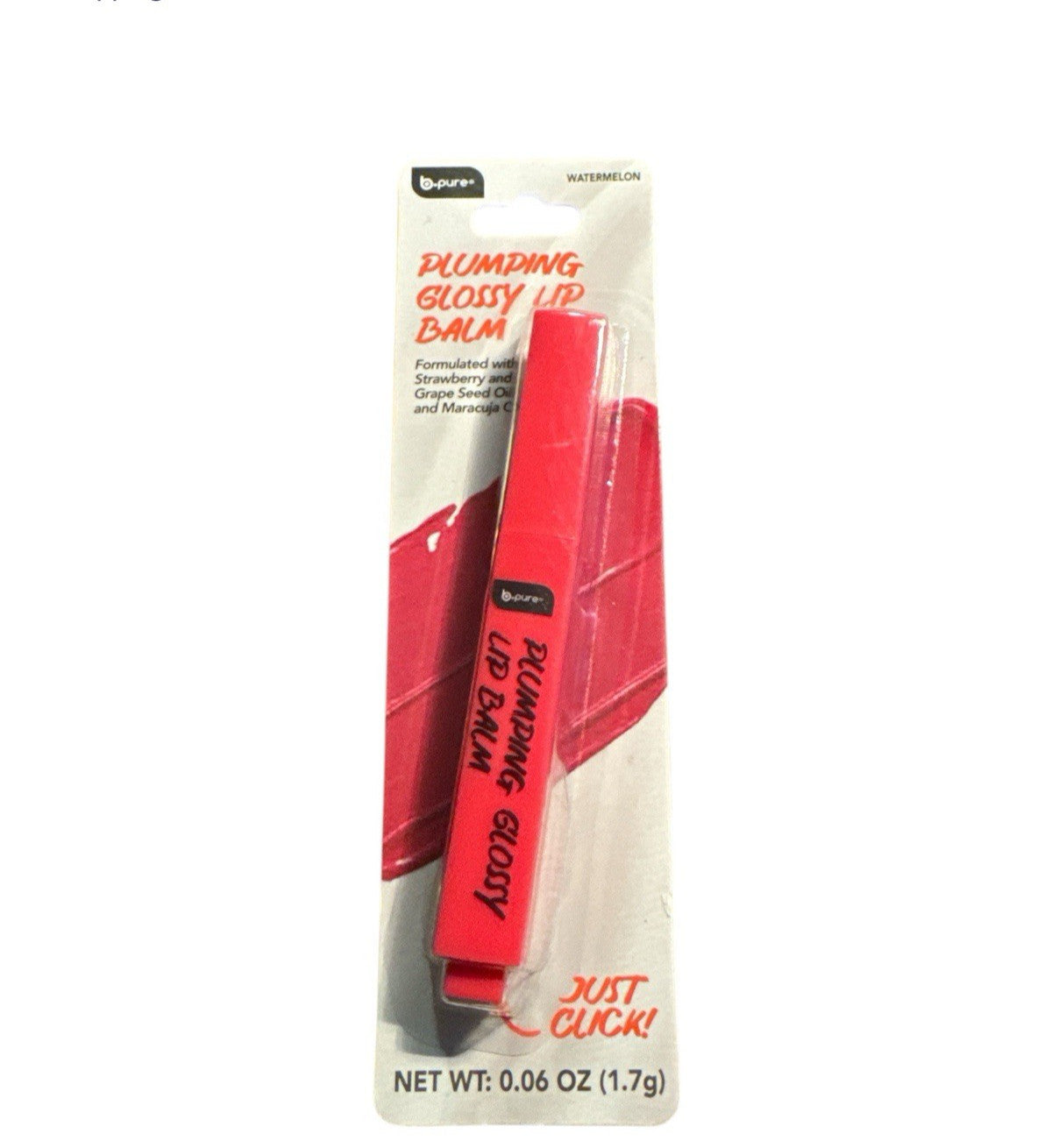 Watermelon Lip Balm with Plumping & Moisturizing Oils - Glossy Lip Treatment