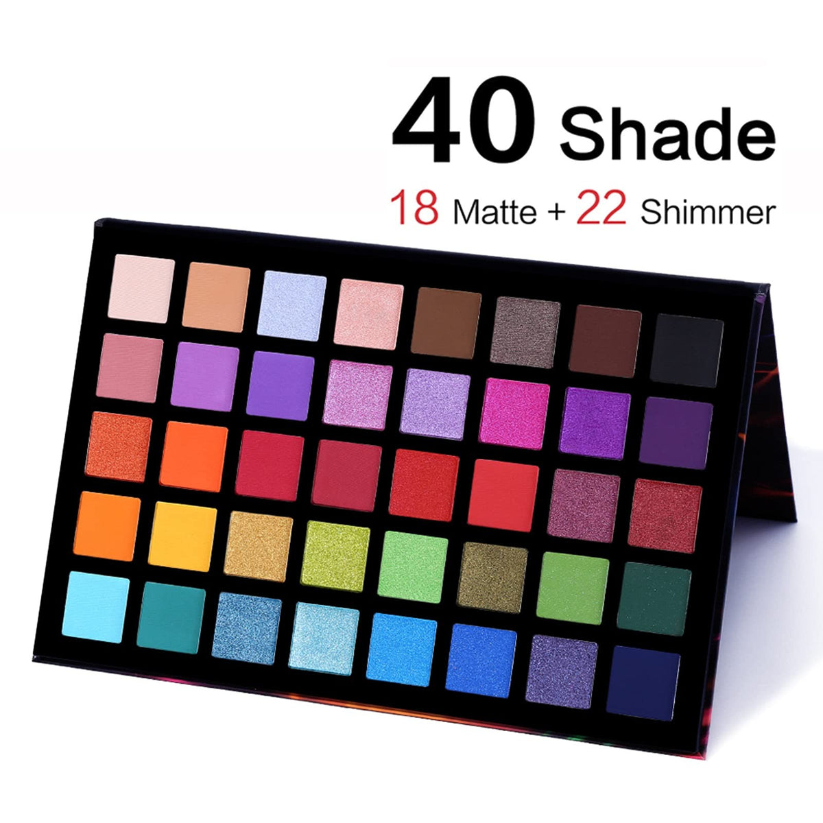 UCANBE Spotlight Eyeshadow Palette 40 Colors - Long-Wear, Pigmented, Crease-Resistant Makeup
