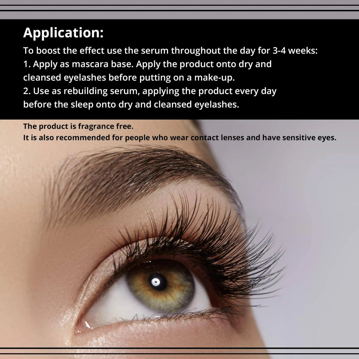 Lash Growth Serum with Argan Oil & Hyaluronic Acid - 8-in-1 Eyelash Enhancer