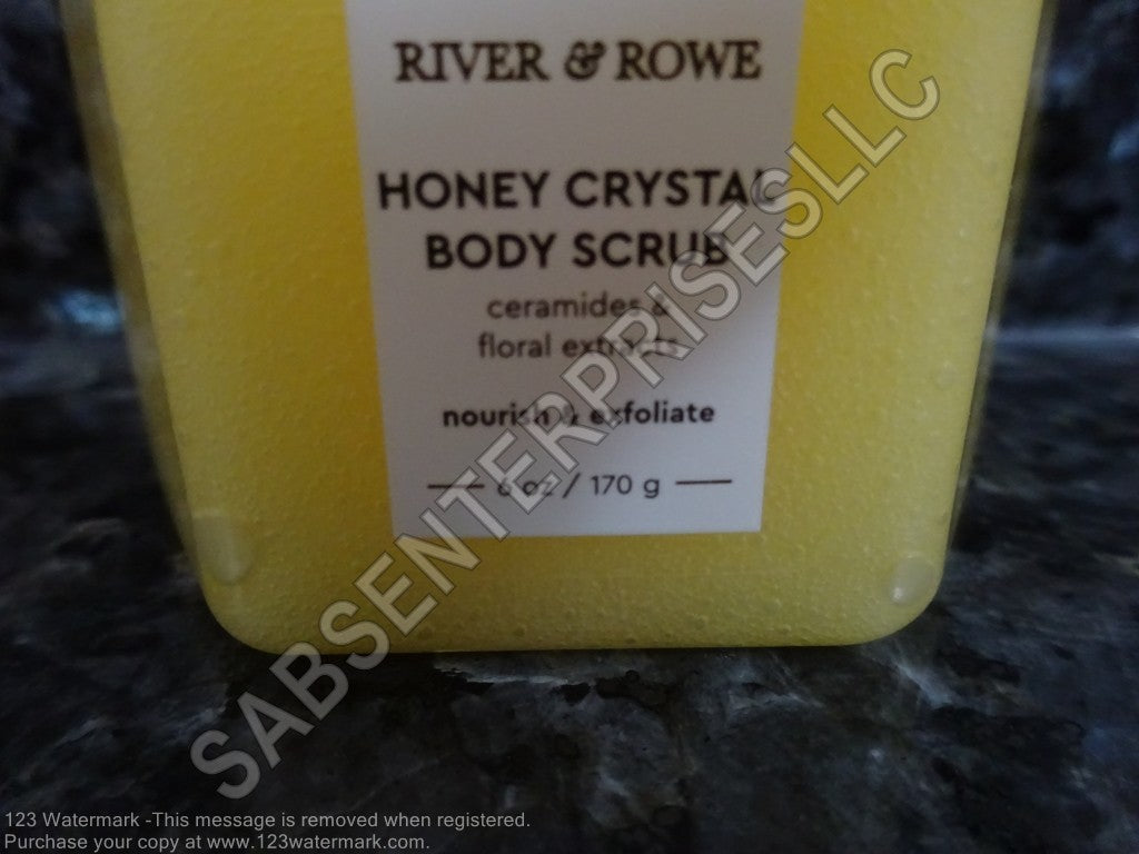 7 River & Rowe HONEY CRYSTAL Body Scrub Ceramides Floral Extracts 6