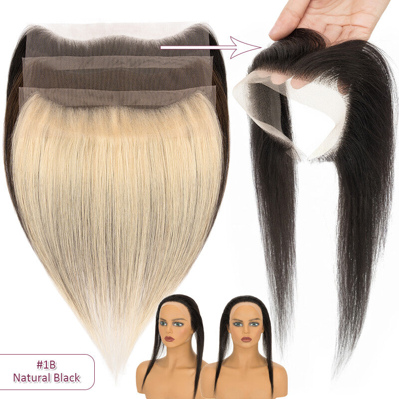 Receding Hairline Full Lace Hair Topper - Remy Human Hair Patch for Thinning Hair