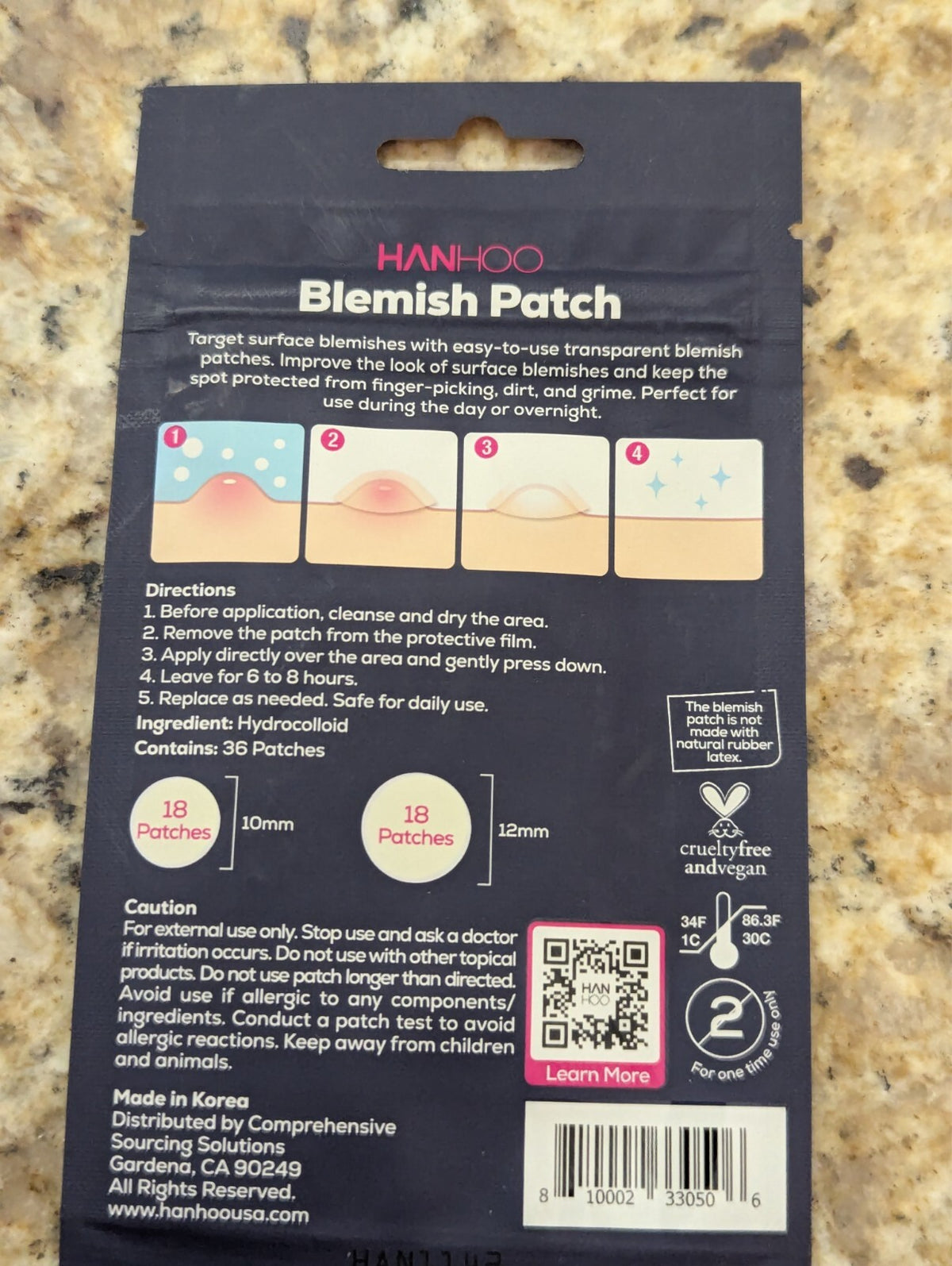 Hydrocolloid Acne Spot Patches for Pimples - 36 Clear Blemish Treatments