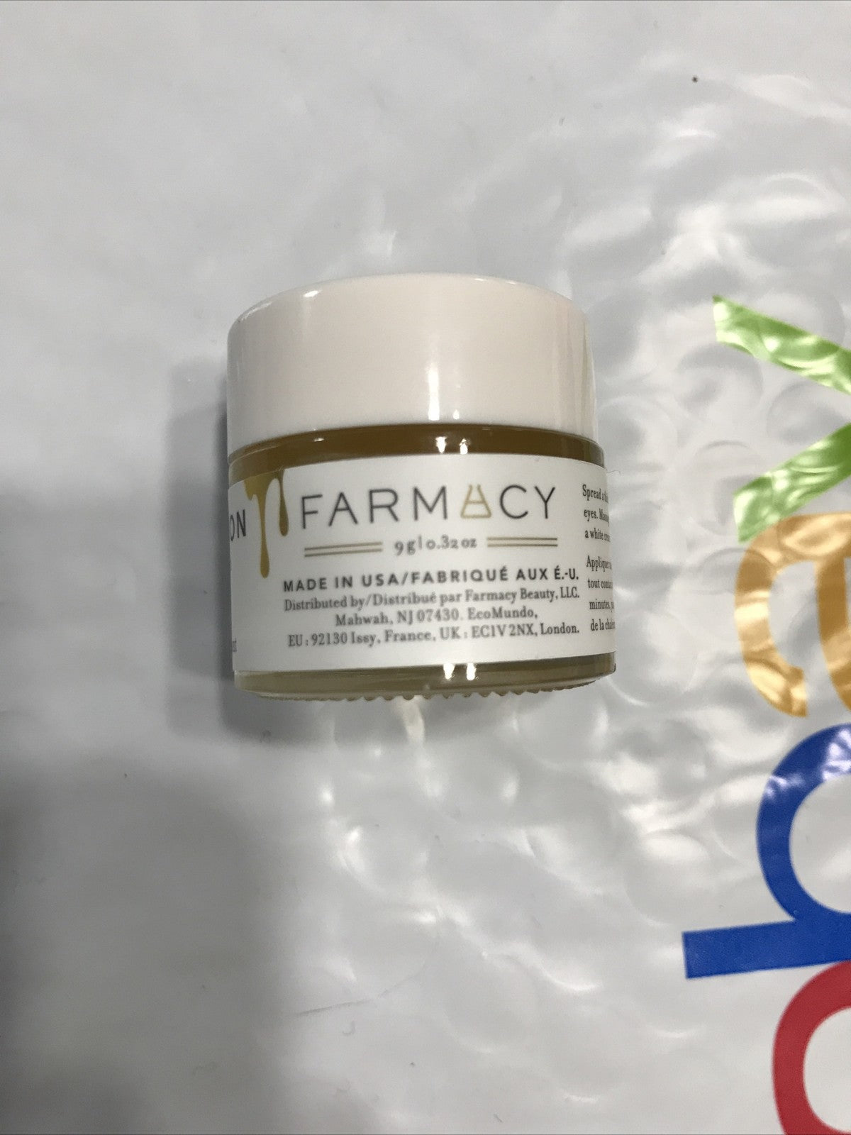 Honey Hydrating Face Mask - 0.32oz Unsealed Moisturizing Skin Care